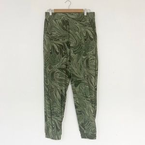 Athleta Brooklyn Jogger. Marble green. Wrinkle resistant, stretch fabric.